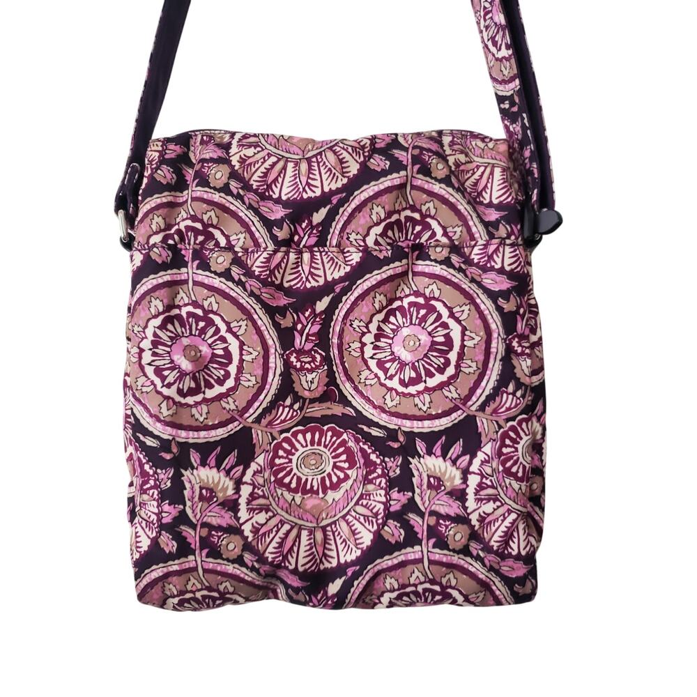 Vera Bradley Midtown Hipster Crossbody Bag Floral Print Pink - Picture 4 of 11